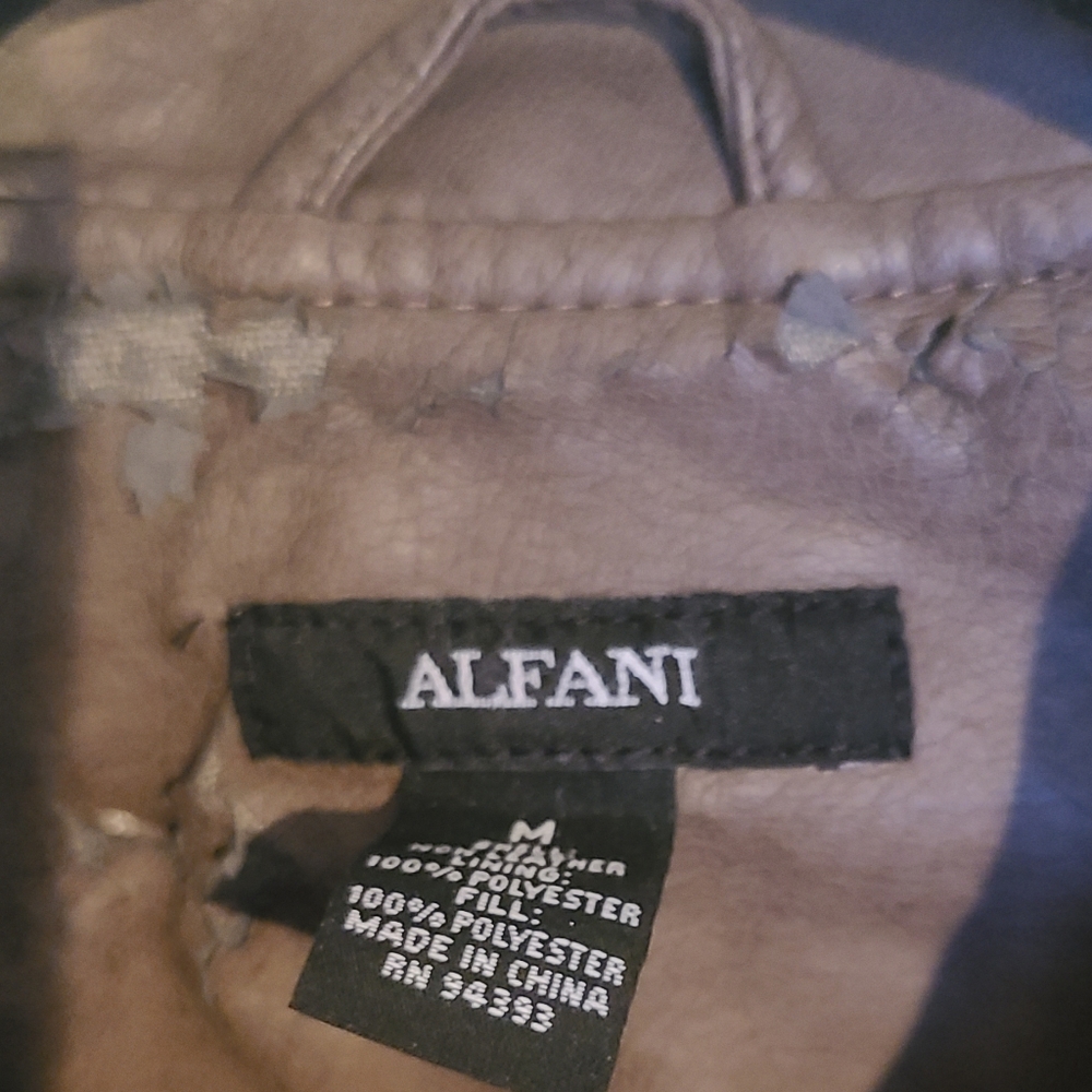 Alfani Jacket leather - Picture 4 of 13